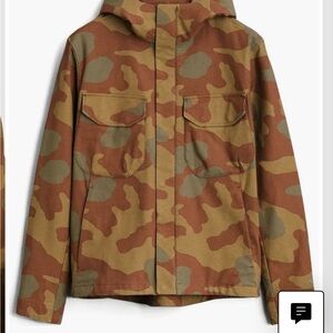 Rag & Bone Military Tactic Camo Print Stretch Cotton Jacket